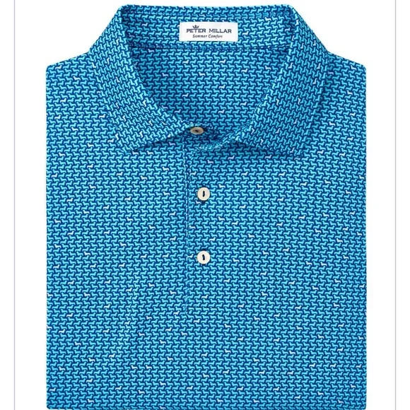 Peter Millar Men's Sport Navy‎ Ralph Performance Jersey Polo XL New With Tags